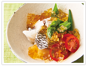 タイの和風ジュレがけ