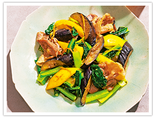 豚肉と夏野菜の発酵炒め