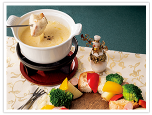 チーズフォンデュ