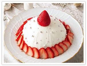 スノードームケーキ