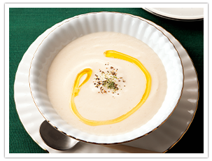 カリフラワーとベーコンのポタージュ