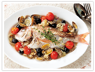 鯛のアクアパッツァ