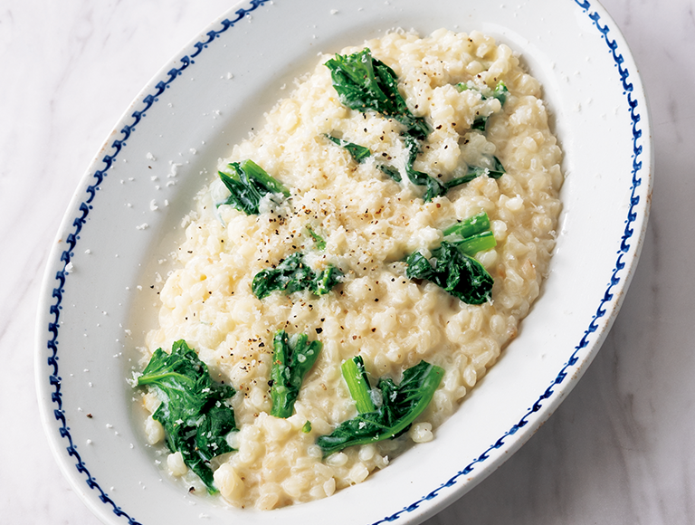菜の花とパルメザンのミルクリゾット