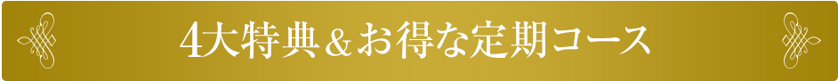 4大特典＆お得な定期コース