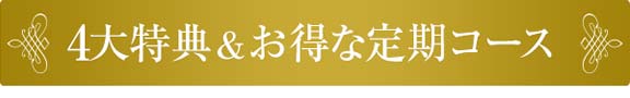 4大特典＆お得な定期コース