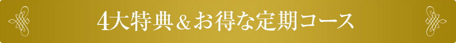 4大特典＆お得な定期コース