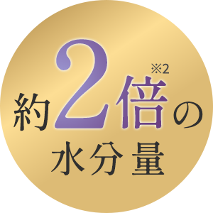 約2倍の保水量