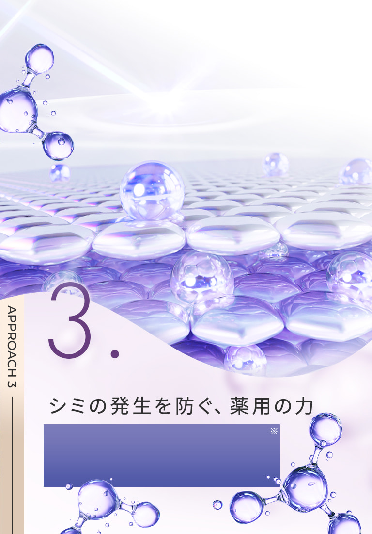 シミの発生を防ぐ、薬用の力