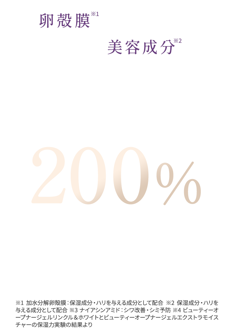 卵殻膜だけじゃない 強化した美容成分で