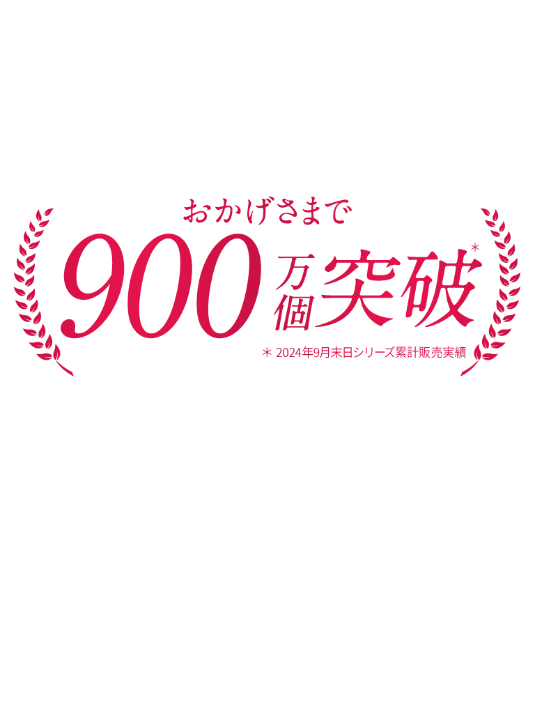 おかげさまで900万個突破！