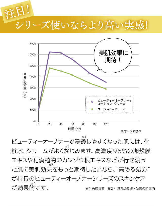 浸透力で速攻のスキンケア