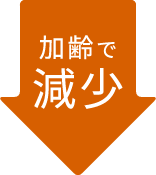 加齢で減少