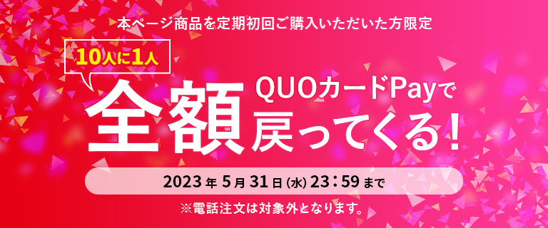 10人に1人QUOカードpayで全額戻ってくる！