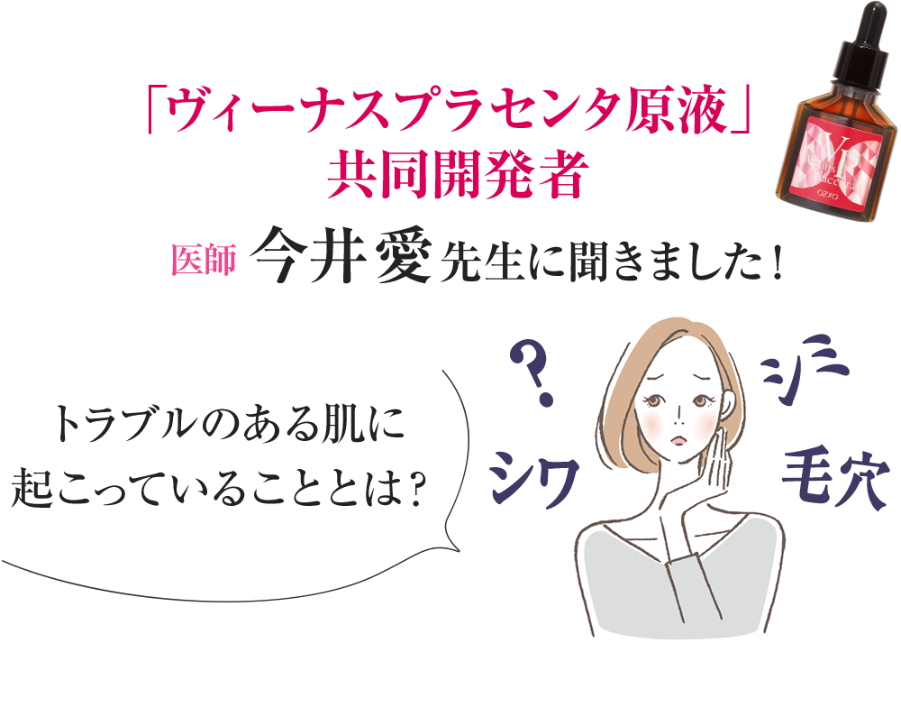 「ヴィーナスプラセンタ原液」共同開発者 医師 今井愛先生に聞きました!