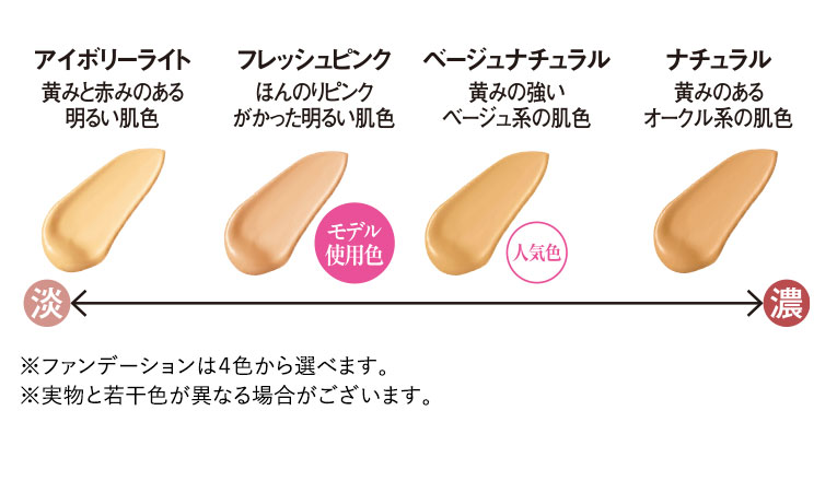 ファンデーション色見本