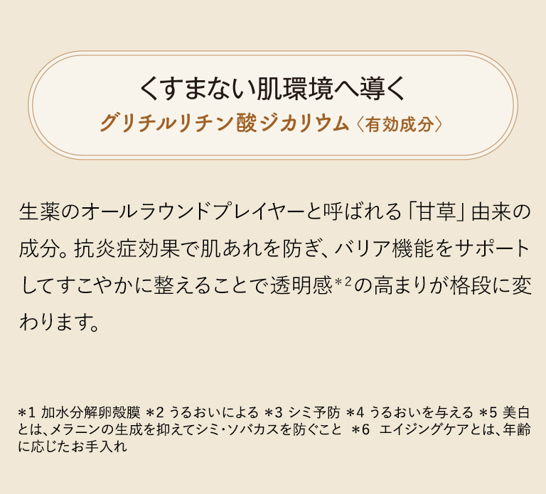 くすまない肌環境へ導く