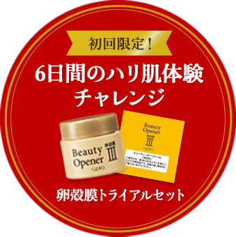 初回限定!6日間のハリ肌体験チャレンジ