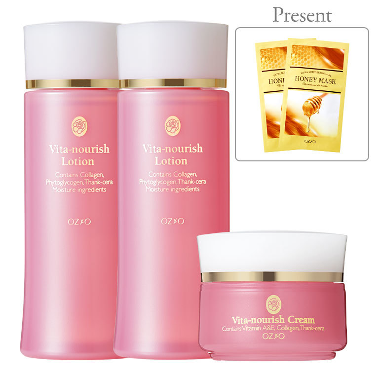 新品/OZIO/オージオ/Vita-nourish Lotion/ビタナリッシュローション(化粧水)150ml/Vita-nourish Cream/ビタナリッシュクリーム40g 商品一覧｜化粧品・スキンケア通販[オージオ(OZIO)]